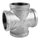 Galvanised Crosses Bulk Pack of 4 (32mm): 
