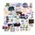 50 Pcs Stickers for Gym motivation: 