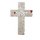 Handcrafted Christian Word Art Wall Cross, Wooden (White, Small): 