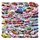 50-Piece - Sports Car Stickers: 