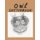 Owl Sketchbook - Large Format Drawing Notebook (Paperback): Landy Val