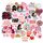 Girly stickers - 50 pieces: 