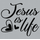 Jesus is Life - 15x15cm - stencil: 