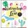 Watercolour with Love - 50 Modern Motifs to Paint in 5 Easy Steps (Hardcover): Lena Yokota-Barth