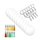 5cm Clear Acrylic Blank Round Keyring Tassel Kit (10): 