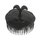 Hair Shampoo Brush - Scalp Massager - Black: 