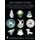 Charleton Line: Decoration on Glass and Porcelain from Fenton, Cambridge, Consolidated, Westmoreland, Duncan and Miller,...