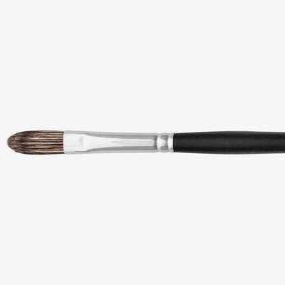 Jackson's 335 Black Filbert #4 Hog Bristle Brush Image