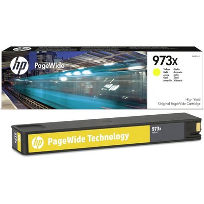 HP 973X Original High Yield PageWide Cartridge (Yellow) Image