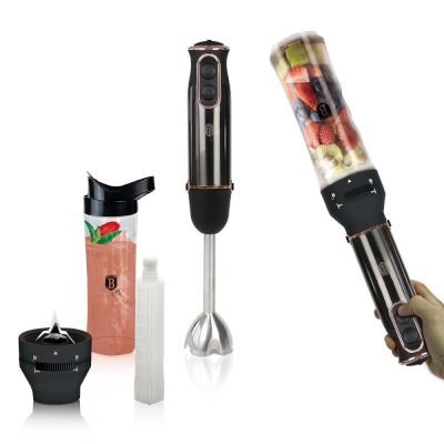 Berlinger Haus Hand Blender with Smoothie Maker (Black Rose) Image