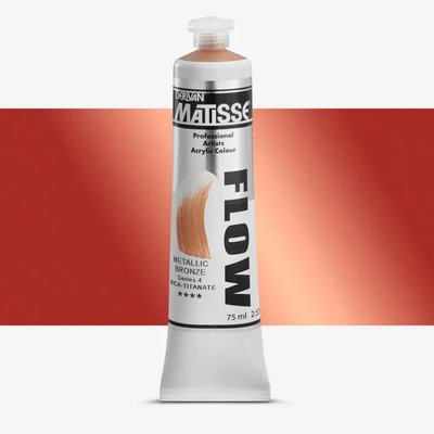 Derivan Matisse Flow Acrylic Paint (75ml Tube)(Metallic Bronze) Image