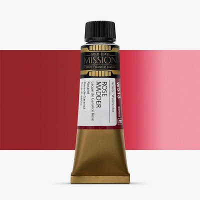 Mijello Gold Class Mission Watercolour Paint - Rose Madder (15 ml) Image