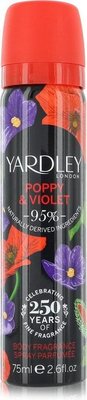 Yardley London Poppy & Violet Body Fragrance Spray (77ml) Image