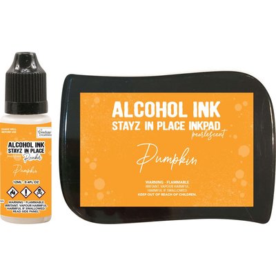 Couture Creations Stayz in Place Alcohol Ink Pad & Reinker (12ml) - Pearlescent - Pumpkin Image