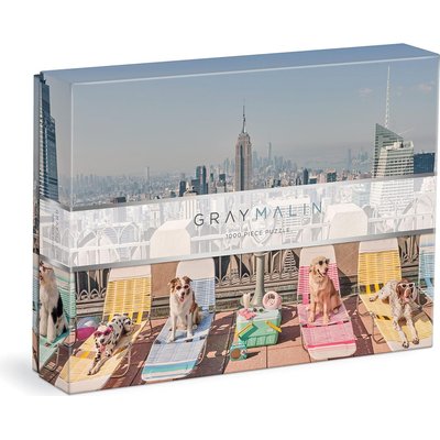 Galison Gray Malin The Dogs of New York City Jigsaw Puzzle (1000 Piece) Image
