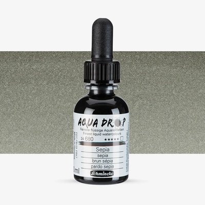 Schmincke Aqua Drop Liquid Watercolour - Sepia 680 (30ml) Image