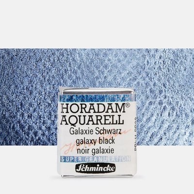 Schmincke Horadam Supergranulation Watercolour - Galaxy Black 975 (Half Pan) Image