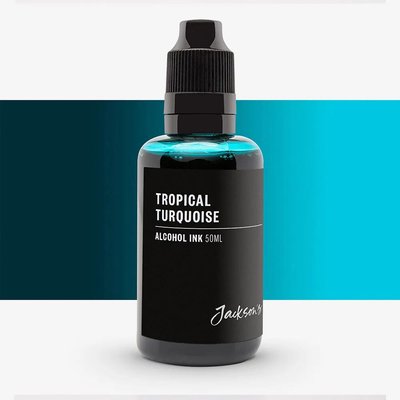 Jackson's Alcohol Based Ink - Tropical Turquoise (50 ml) Image