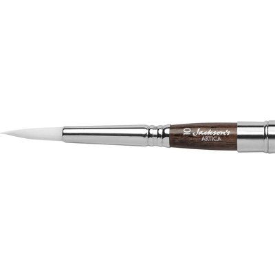 Jackson's Artica Round Series 112 #10 White Toray Retractable Synthetic Brush Image