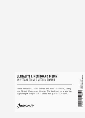 Jackson's Claessens 0.8mm Ultralite Linen Board - Universal Primed (415gsm)(5x7") Image