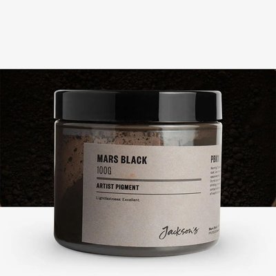Jackson's Artist Pigment - Mars Black (100g in 200ml Jar) Image