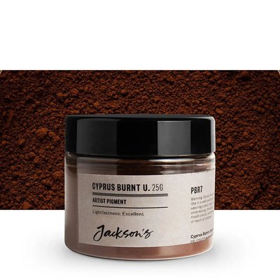 Jackson's Artist Pigment - Cyprus Burnt Umber (25g in 50ml Jar) Image