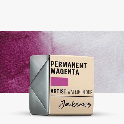 Jackson's Artist Watercolour Paint - Permanent Magenta (Half Pan) Image