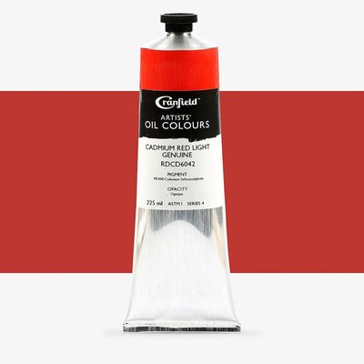 Cranfield Artists' Oil Paint - Cadmium Red Light Genuine (225ml) Image