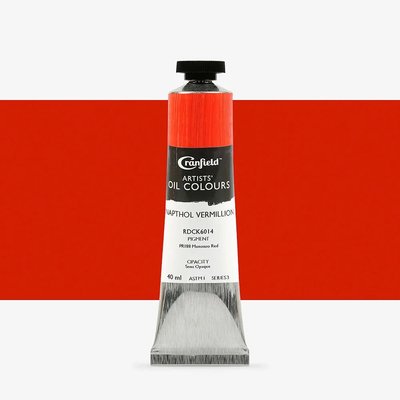 Cranfield Artists' Oil Paint - Napthol Vermilion (40ml) Image
