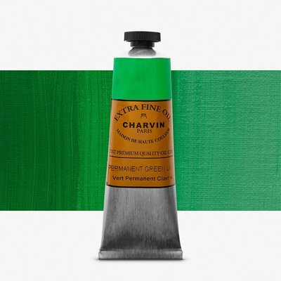 Charvin Artist Oil Paint - Permanent Green Light (60 ml) Image