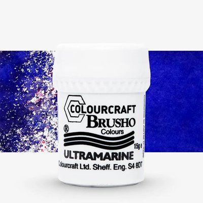Brusho Crystal Colours Powder Paint - Ultramarine (15g) Image