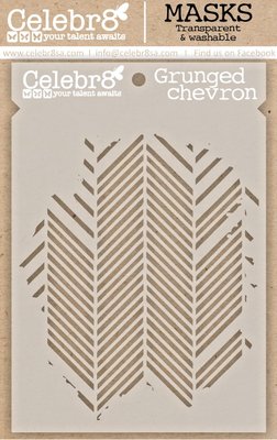 Celebr8 Life in Bloom Mask - Grunged Chevron Image