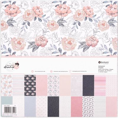 Rosie's Studio Beautiful Dreamer Designer Paper Pack (12 x 12")(20 Single Sided Sheets including 3 Foiled Sheets) Image