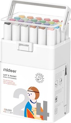 Mideer Dual Tip Marker (24 Colours) Image