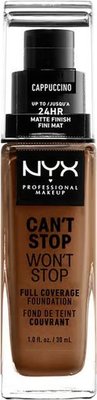 NYX Can't Stop Won't Stop 24H Full Coverage Cappuccino Foundation (30ml) Image