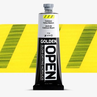 Golden Open Slow-Drying Acrylic Paint - C.P. Cadmium Yellow Medium VII (148 ml) Image