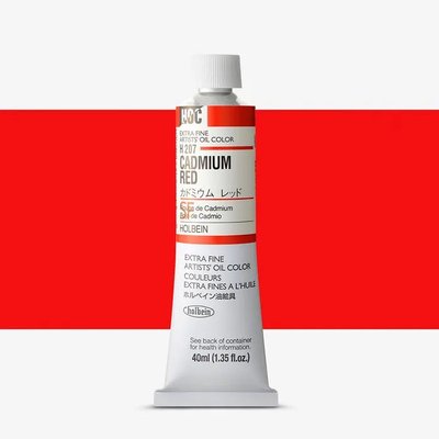 Holbein Artists' Extra Fine Oil Paint - Cadmium Red (40 ml) Image
