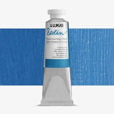 Lukas Berlin Water-Mixable Oil Paint - Cerulean Hue (37 ml) Image