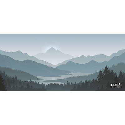 Iconix Full Desk Gaming & Office Mouse Pad (Misty Ridge)(XL) Image