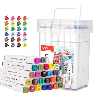 Deli 24-Piece Double Sided Sketch Marker Set Image