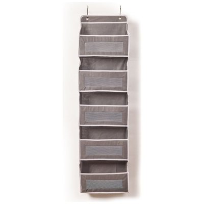 Chenshia 5-Tier Over The Door Hanging Organizer Foldable Storage - Grey Image