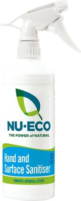 Nu-Eco Bio-degradable Hygienic Hand and Surface Cleanser (Sanitiser) with Powerful Botanical Actives (Trigger Application) (750ml) Image