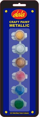 Dala Metal Craft Paint Set (6 x 5ml) Image