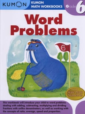 Word Problems Grade 6 Math Workbook Image