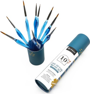 Artecho 10 Piece Artist Fine Detail Brush Set (Professional Range) Image