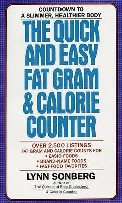 the quick and easy fat gram calorie counter paperback lynn fat and calorie counter