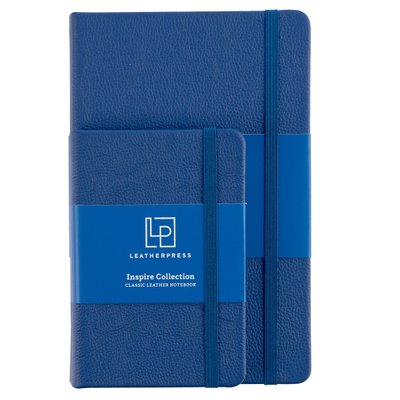 Leatherpress Pacific Blue Genuine African Leather Pocket Notebook Image