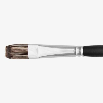 Jackson's 334 Black Flat #8 Hog Bristle Brush Image
