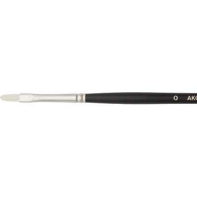 Jackson's Akoya Filbert No. 0 White Synthetic Bristle Hair Brush Image