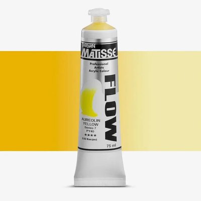 Derivan Matisse Flow Acrylic Paint (75ml Tube)(Aureolin Yellow) Image